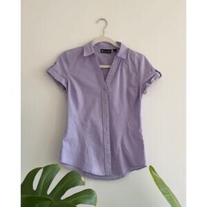 7th avenue design studio ny & company tailored short sleeve work blouse